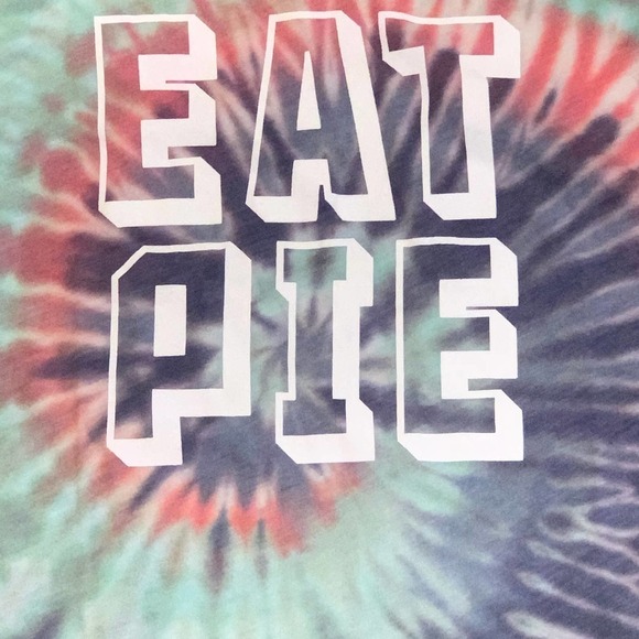 Wildfox Eat Pie Tie Dye Tank Top Muscle T-Shirt Graphic Multicolor NWT XS - Picture 5 of 10